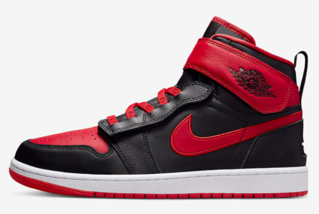 Air Jordan 1 FlyEase Bred Black/Fire Red-White CQ3835-060 - Classic Style and Easy Accessibility