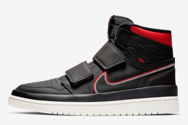 Air Jordan 1 High Double Strap Black/Red AQ7924-016: Classic Sneaker Design with Striking Color Scheme