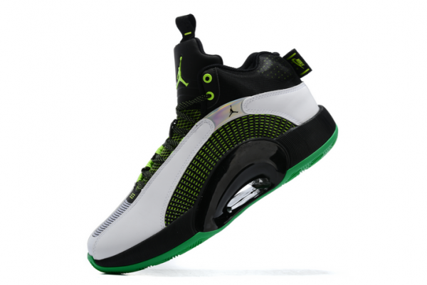 Air Jordan 35 Black/Green-White Basketball Shoes | Supreme Performance
