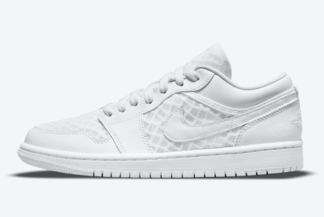 Air Jordan 1 Low Breathe 'Triple White' DC9508-100 for Clean and Crisp Style!