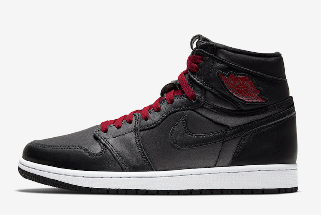 Air Jordan 1 High OG 'Black Satin' 555088-060 - Sleek and Stylish Sneakers for Authentic Style