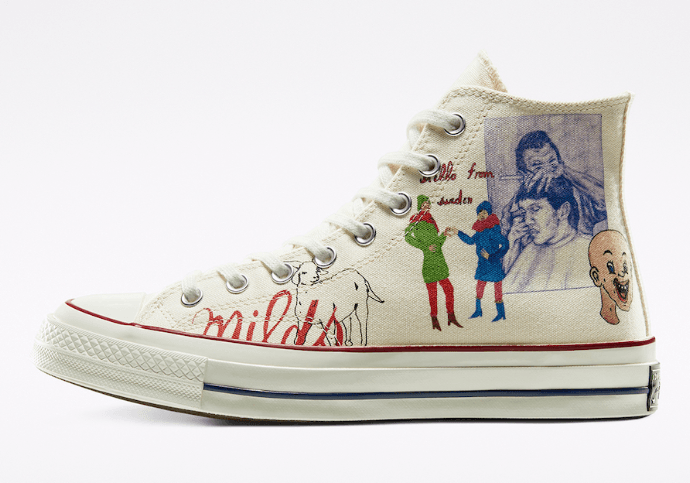 Converse Spencer McMullen x Chuck Taylor All Star 70 High 'People Print' - Unique Collaboration Design