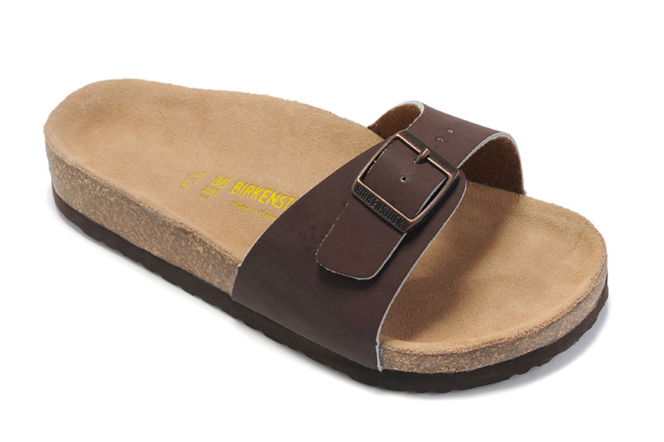 Birkenstock Madrid Brown Leather Saddle Sandals - Comfort & Style