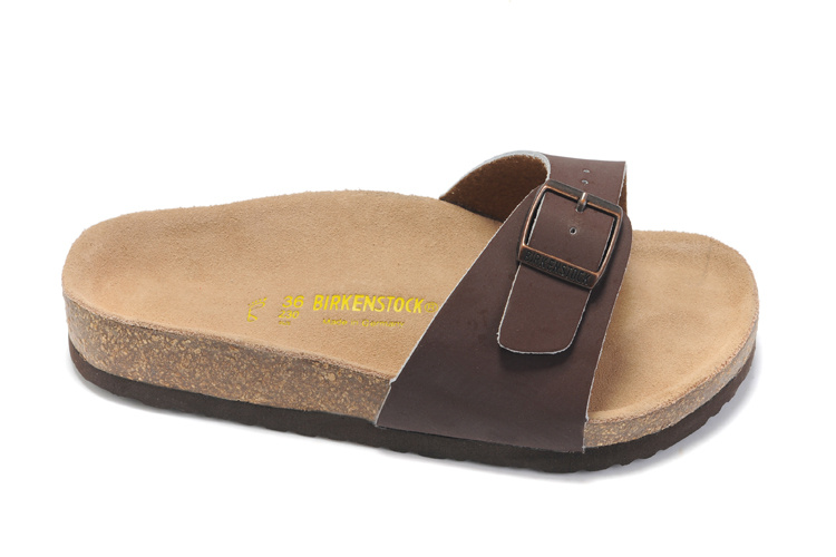 Birkenstock Madrid Brown Leather Saddle Sandals - Comfort & Style