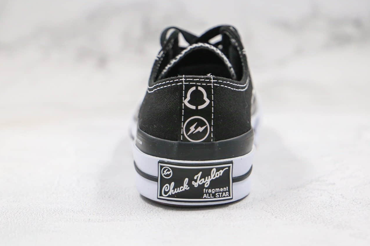 Fragment Design x Moncler x Converse Chuck 70 Black: Iconic Collaboration Sneaker.