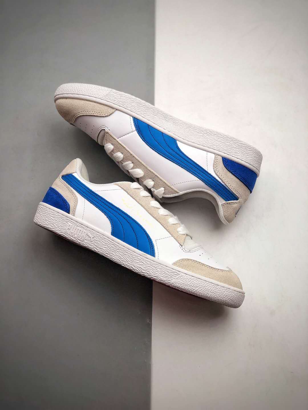 Puma Ralph Sampson Low Vintage - White Dazzling Blue Shoes