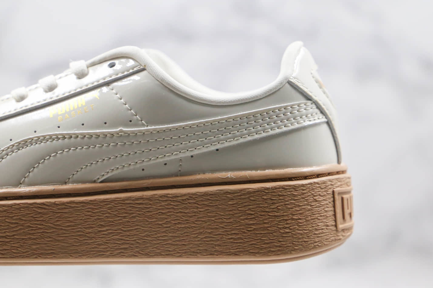 Puma Breaker Suede Gum Sneakers - White | Style 366079-02