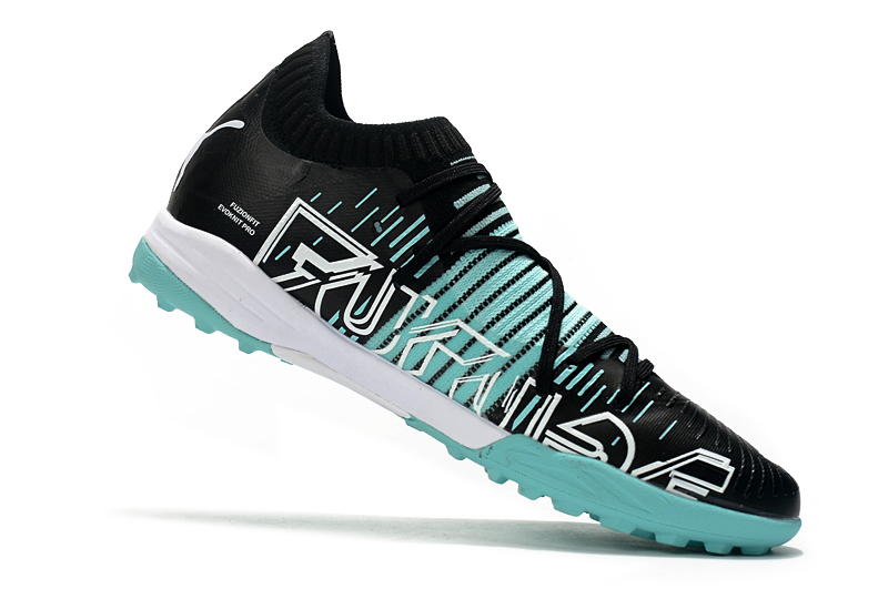 Puma Future Z 1.1 Pro Cage Black Angel Blue White 106381 02 - High-Performance Football Shoes