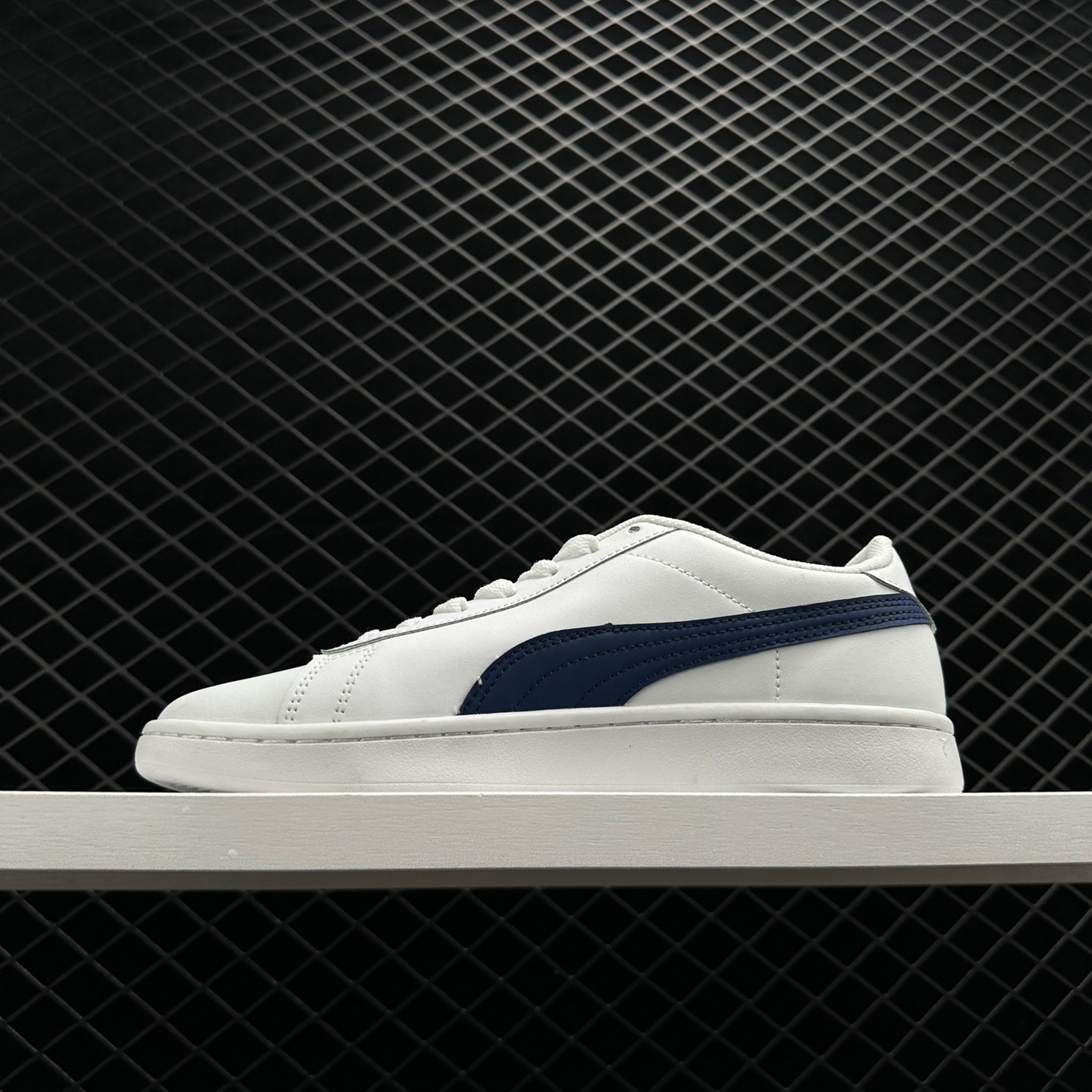 PUMA Smash V2 L White Blue 365215-02 | Classic Sneakers for Men