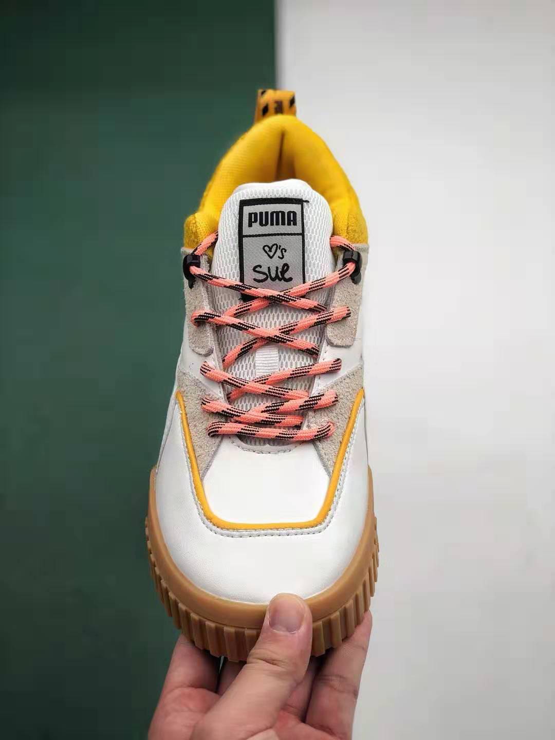 PUMA Sue Tsai x Cali White Yellow Gum 369877-01 | Stylish Collaboration Sneakers