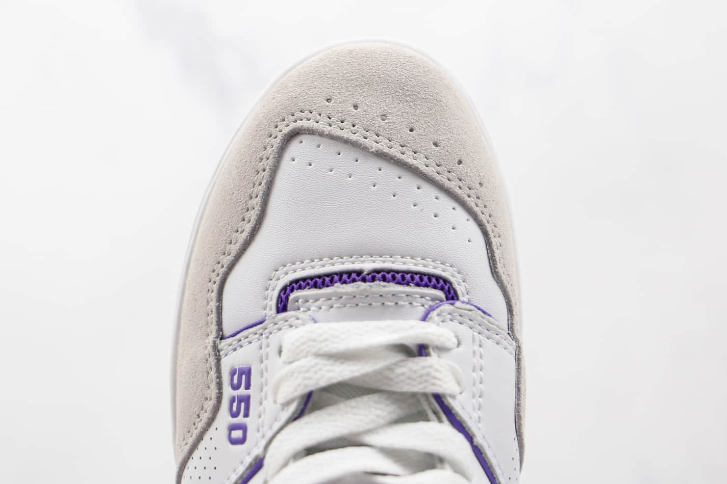 New Balance 550 White Purple BB550WR1 - Stylish and Versatile Footwear
