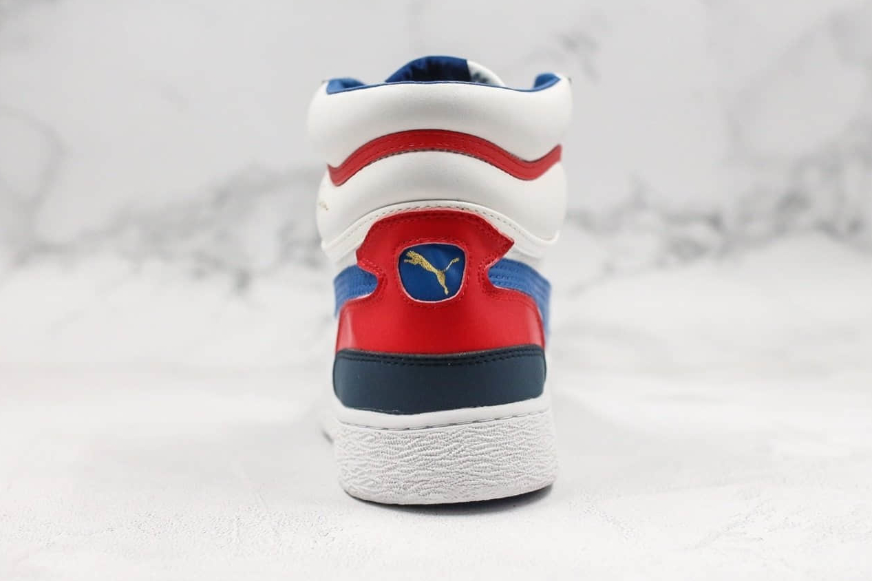 Puma Ralph Sampson Mid OG White Blue Red 370847-02 | Authentic Retro Sneakers
