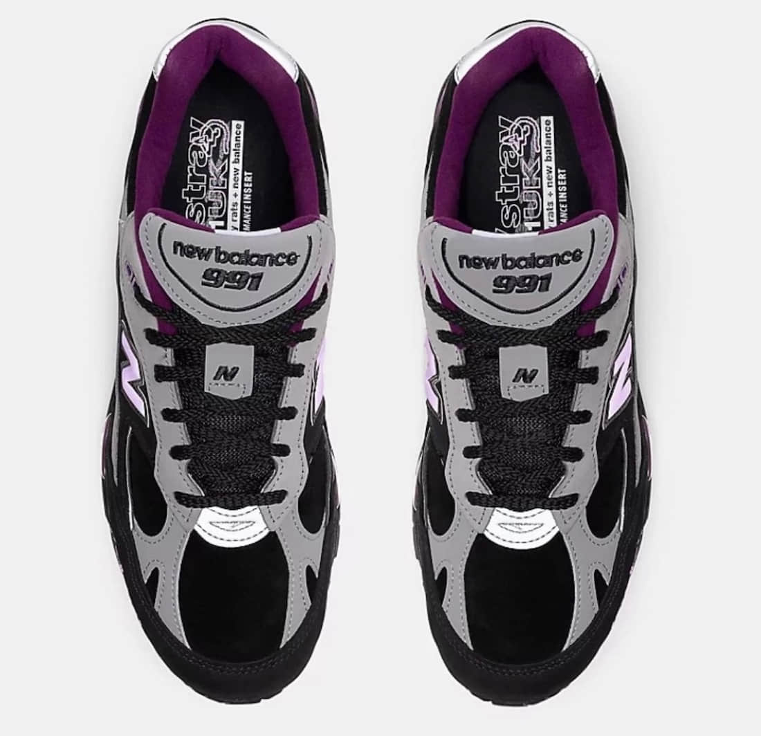 New Balance Stray Rats x 991 M991SRP 'Black Purple' Made in England