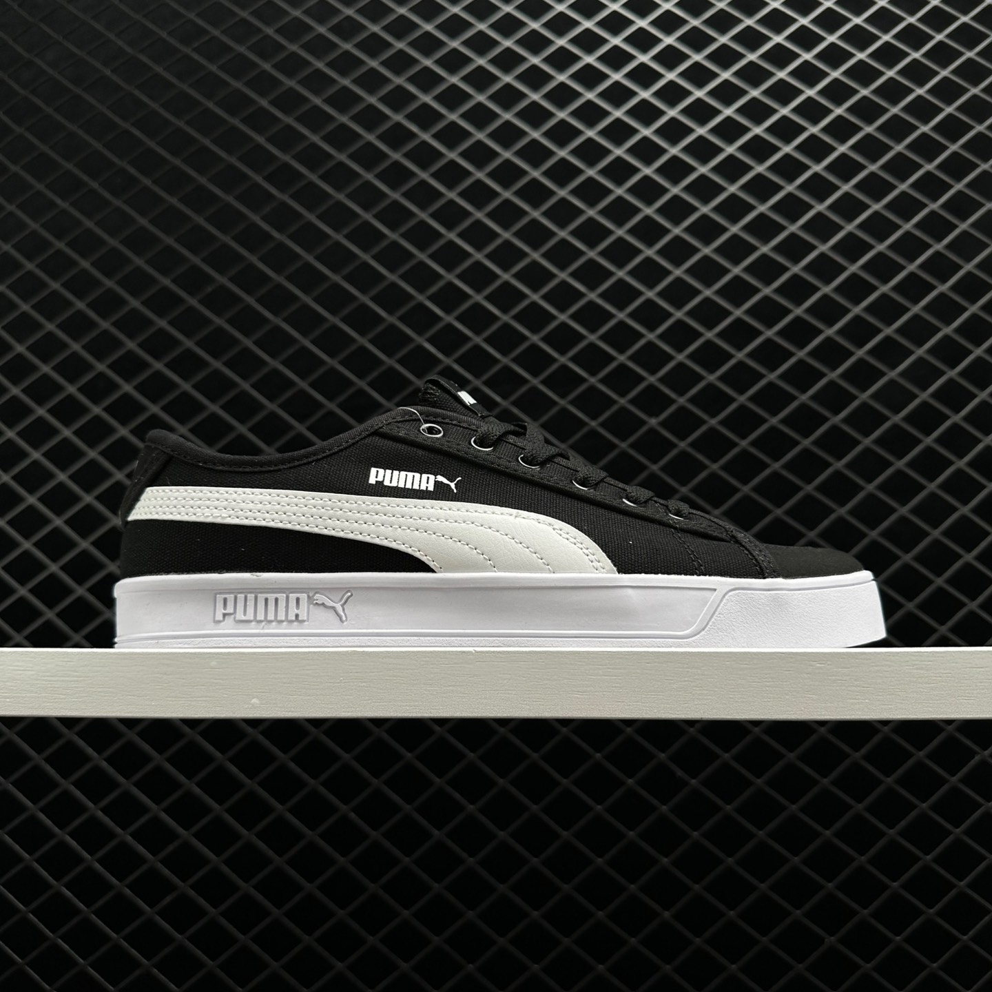 Puma Smash v2 Vulc CV 365968 01 - Black White Sneakers | Shop Now!