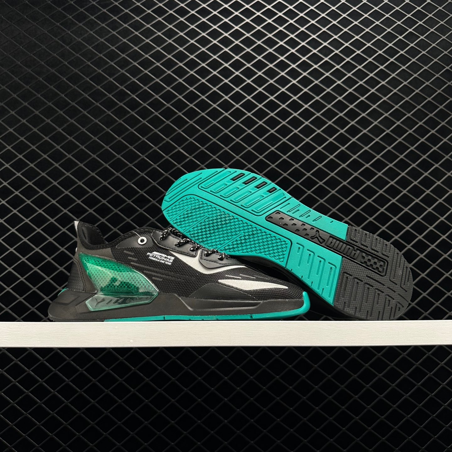 Puma Mercedes-AMG Petronas F1 x ZenonSpeed 'Black Spectra Green' 307042 03 - High-performance Racing Shoes