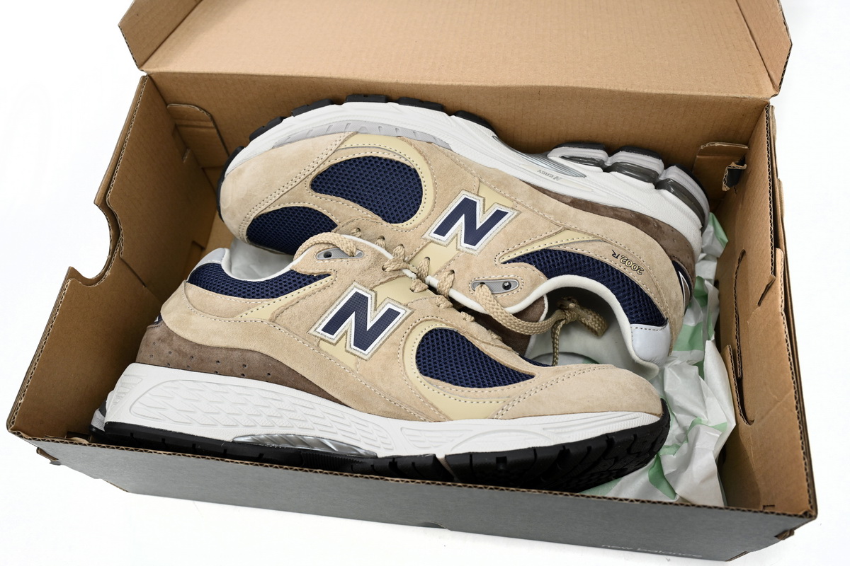 New Balance 2002R Beige Navy Blue ML2002R5 - Stylish and Comfortable sneakers for men