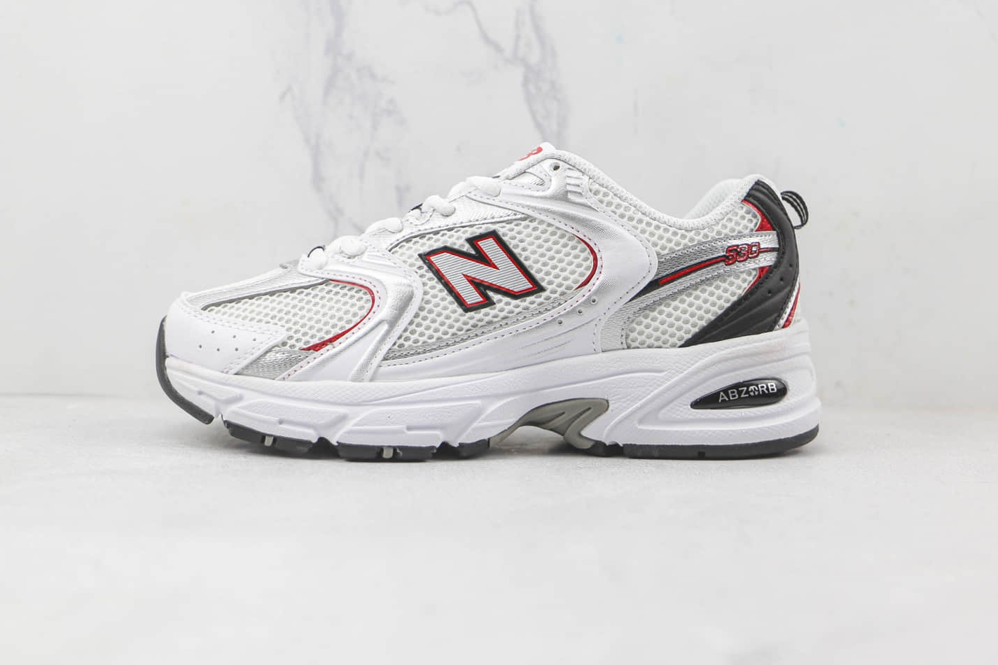 New Balance 530v2 Retro 'White Silver Red' MR530SA - Stylish and Classic Sneakers