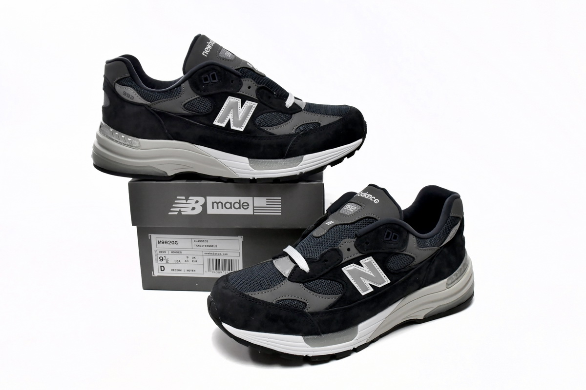 New Balance 992 Made In USA 'Navy Grey': Authentic Style & Superb Quality